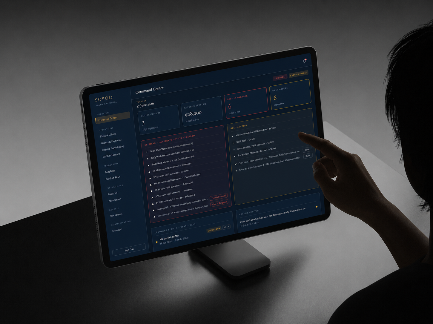 SOSOO Operating System command center
